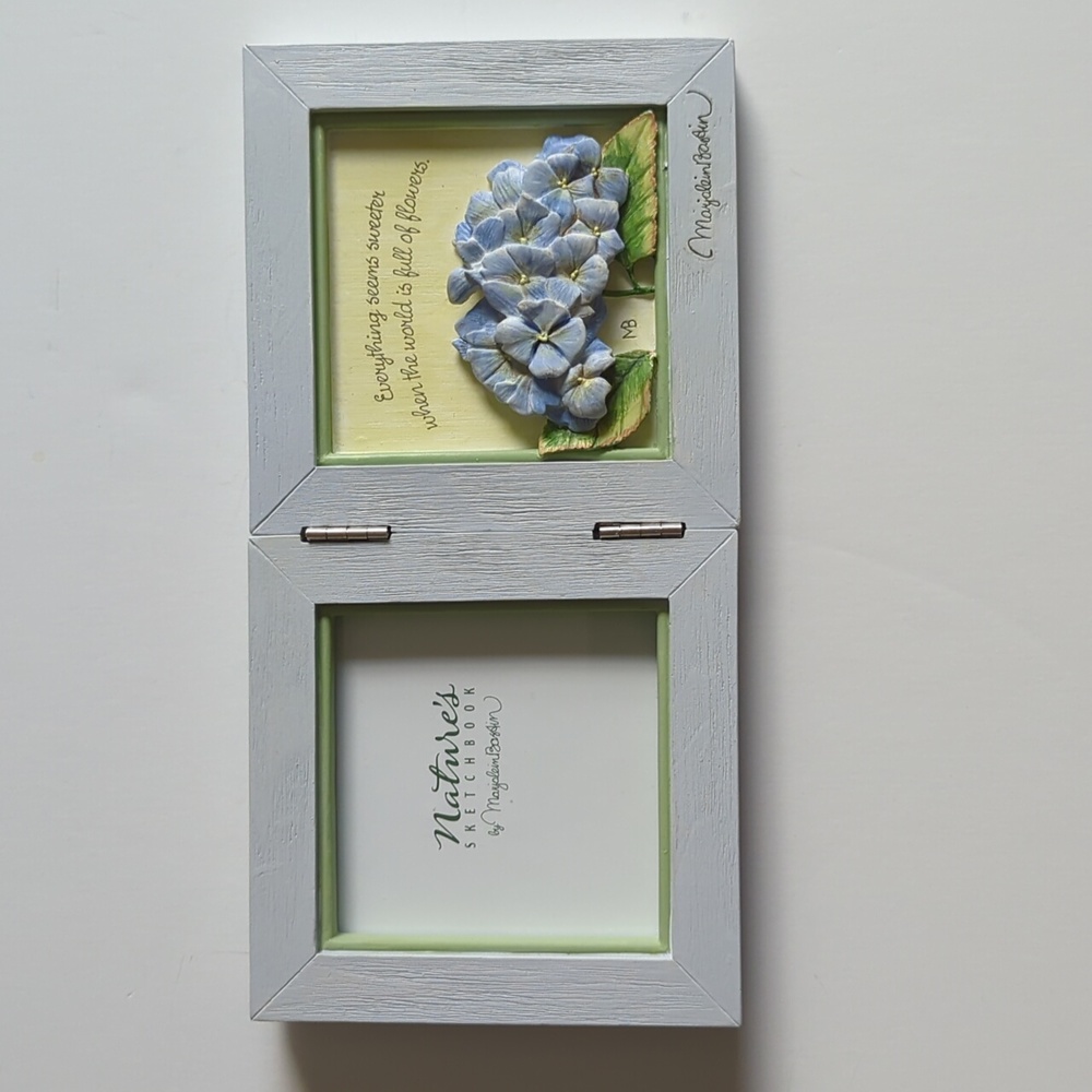 Marjolein Bastin Dbl Frame Hinged 3.5 in x 3.5 in Photo Everything Saying